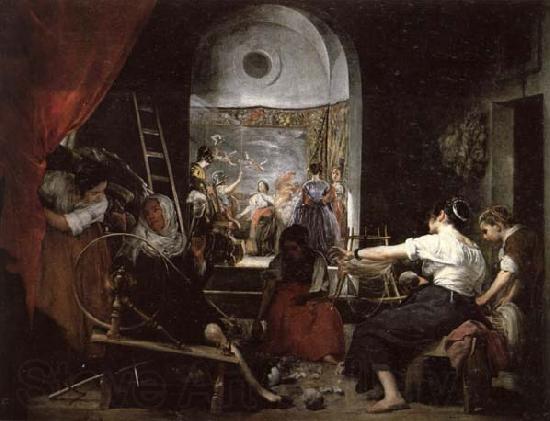 Diego Velazquez The Spinners or The Fable of Arachne Norge oil painting art